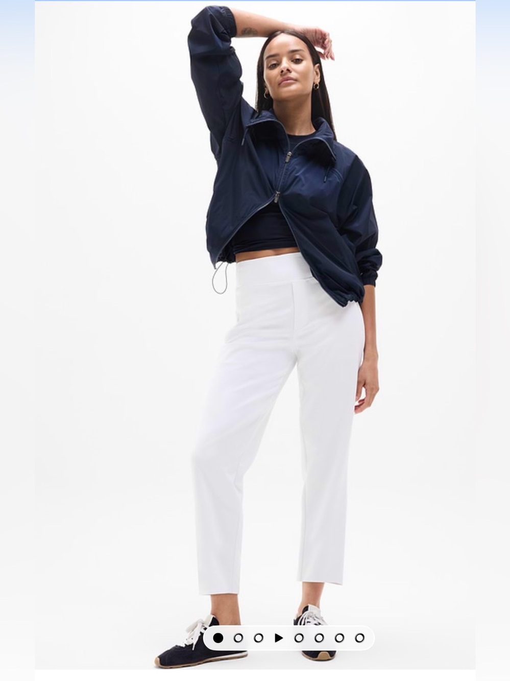 Athleta Endless High Rise White Performance Pant